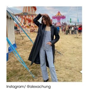 ALEXACHUNG Striped Overalls!!!